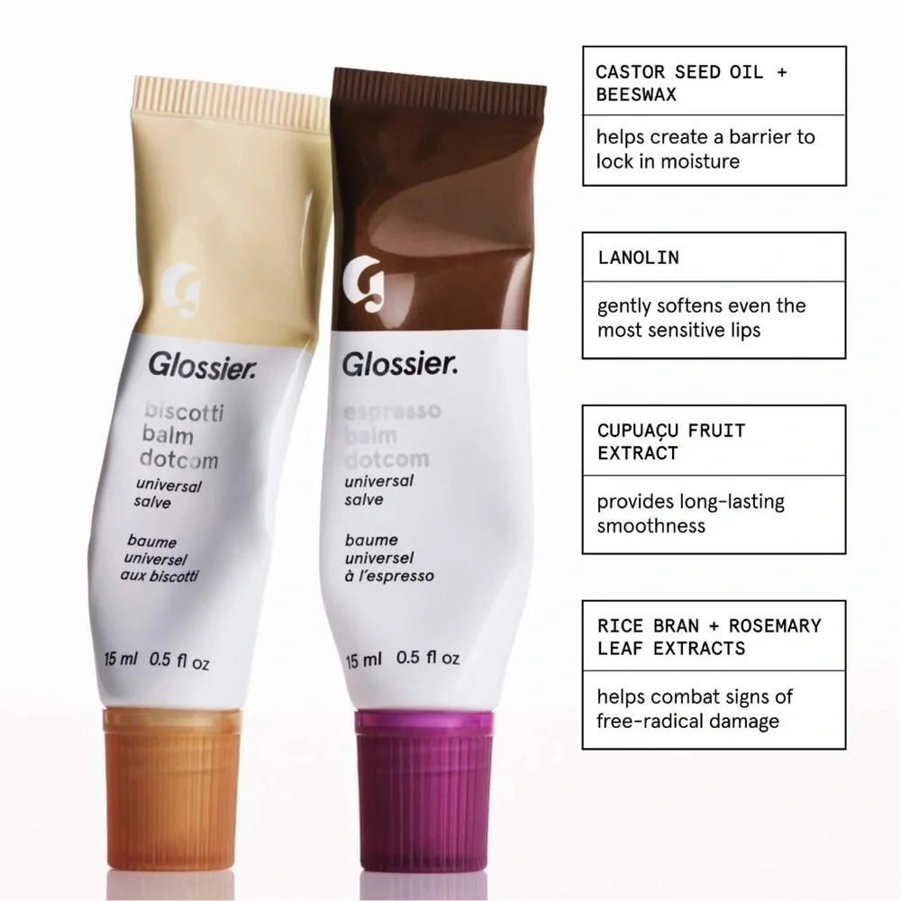 Glossier Biscotti Balm Dotcom Universal Salve .5oz